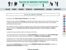 Tablet Screenshot of nuevospintores.com